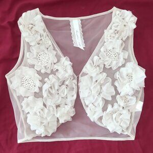 Light shrug with beads